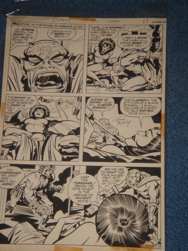 The DEMON par Jack Kirby, Mike Royer - Planche originale