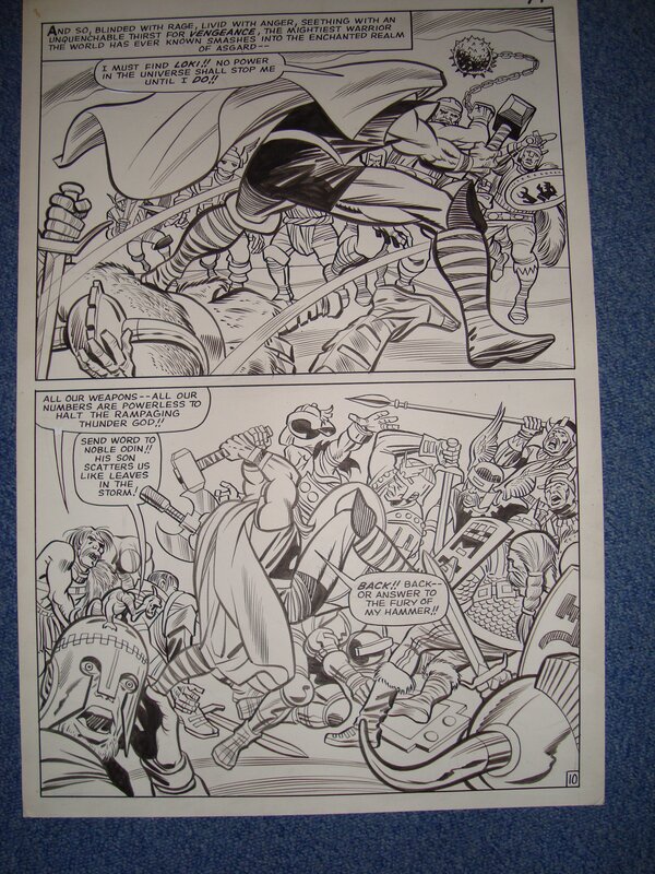 Thor par Jack Kirby, Chic Stone - Planche originale