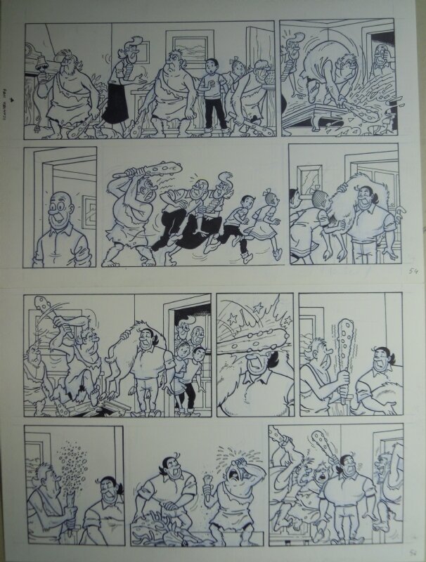 Luc Morjaeu, De primitieve paljas - Illustration originale