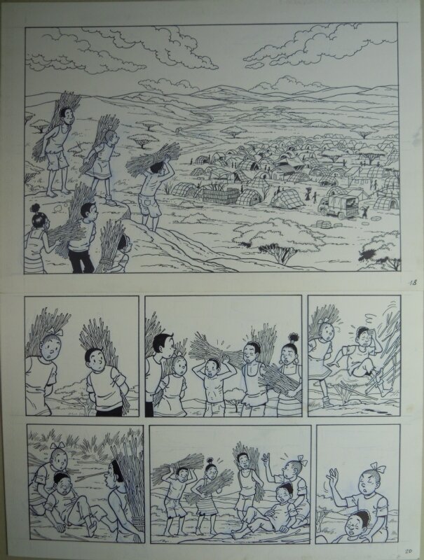Luc Morjaeu, De vergeten vluchtelingen - Illustration originale