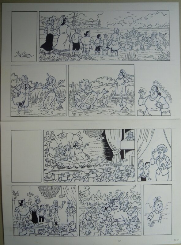 De weerwaterman par Luc Morjaeu - Illustration originale