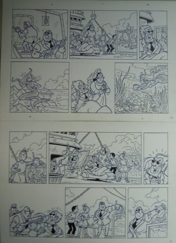 De weerwaterman par Luc Morjaeu - Illustration originale