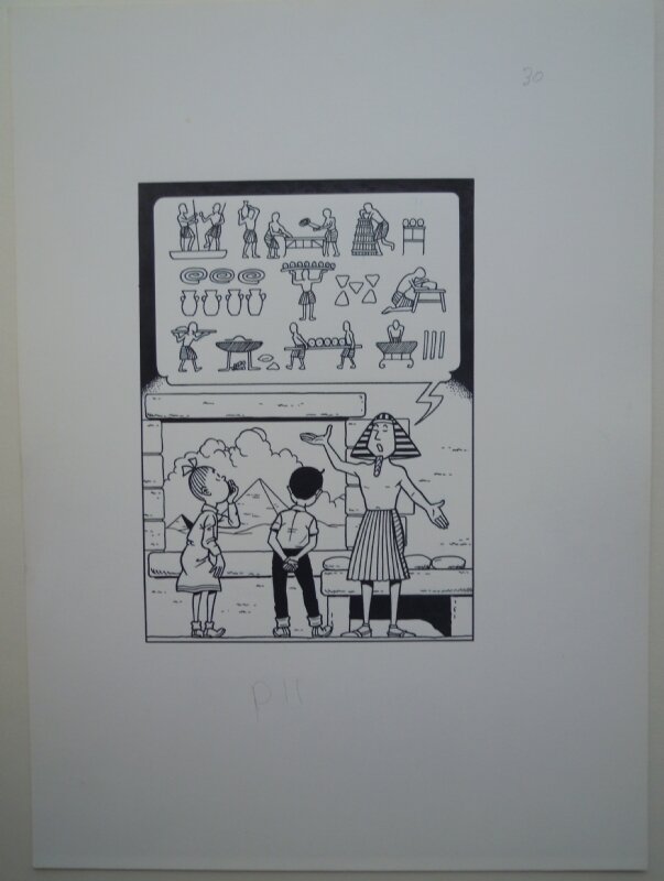 Willy Vandersteen, Suske en Wiske - De blijde broodeters - Illustration originale