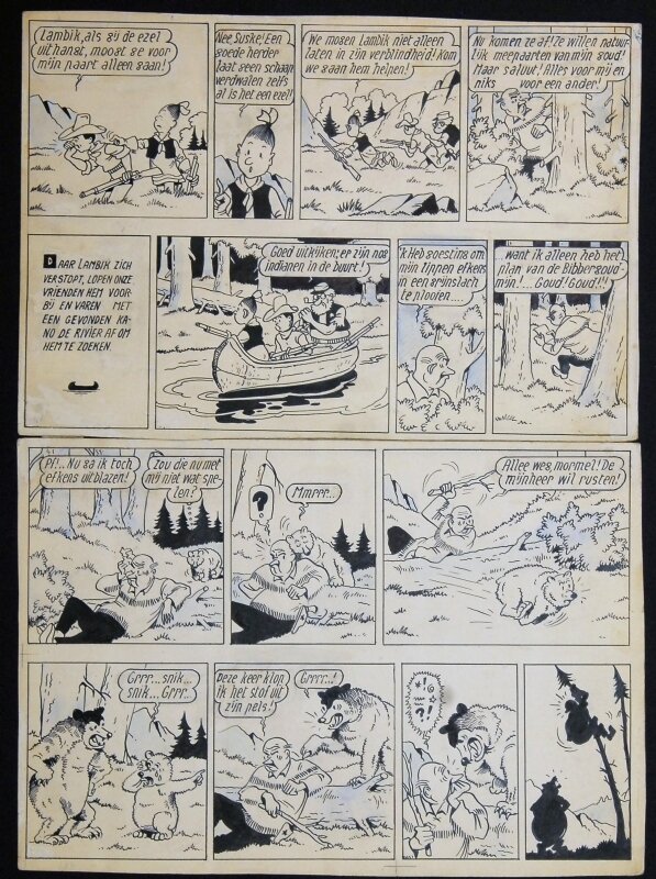 Bibbergoud par Willy Vandersteen - Planche originale