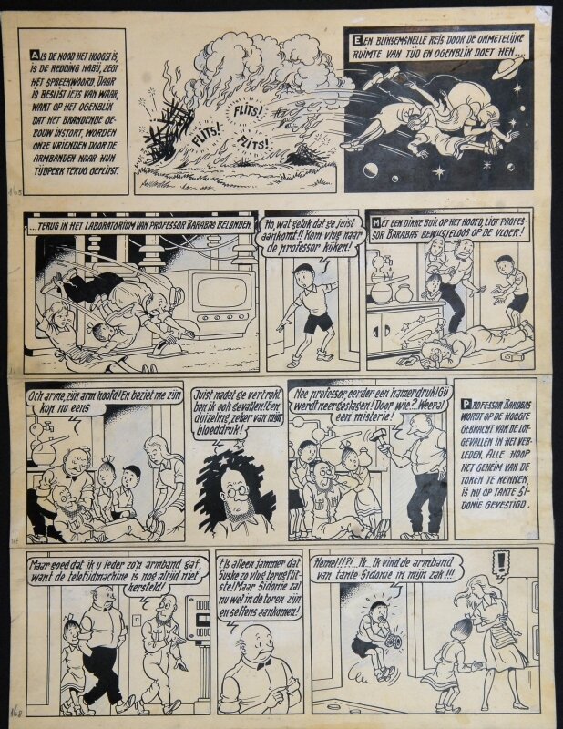 De duistere diamant par Willy Vandersteen - Planche originale