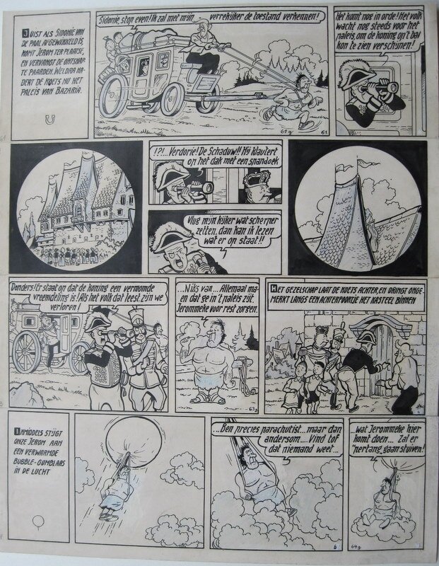 De speelgoedzaaier par Willy Vandersteen - Planche originale