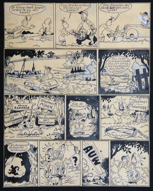 De sprietatoom par Willy Vandersteen - Planche originale