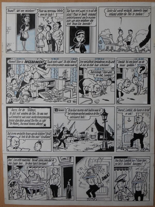 De texas rakkers par Willy Vandersteen - Planche originale