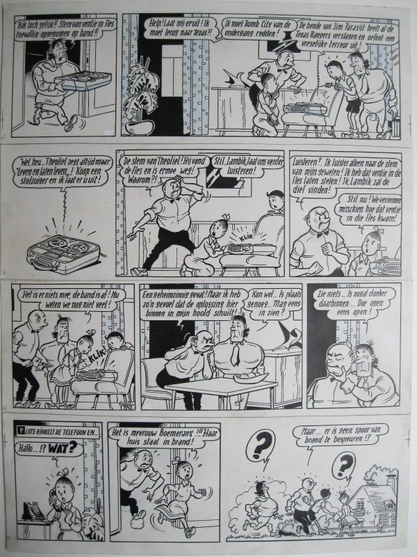 De texas rakkers par Willy Vandersteen - Planche originale