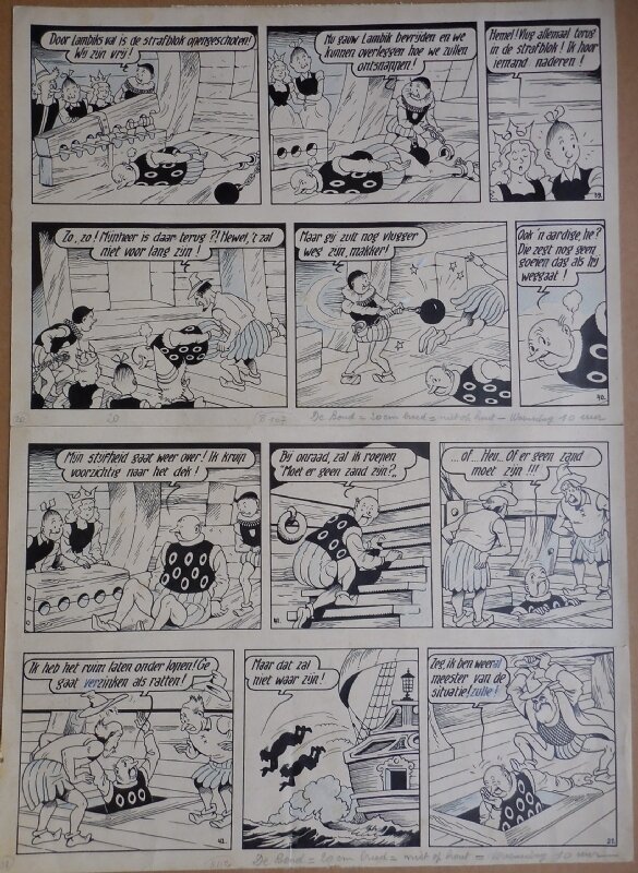 Het vliegende hart par Willy Vandersteen - Planche originale