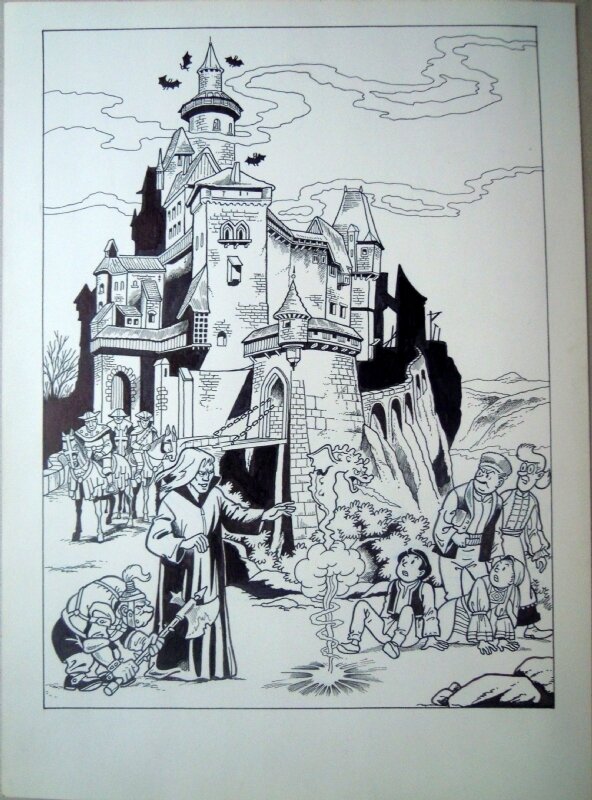 Marc Verhaegen, Suske en Wiske 276 In de ban van de milt - Illustration originale