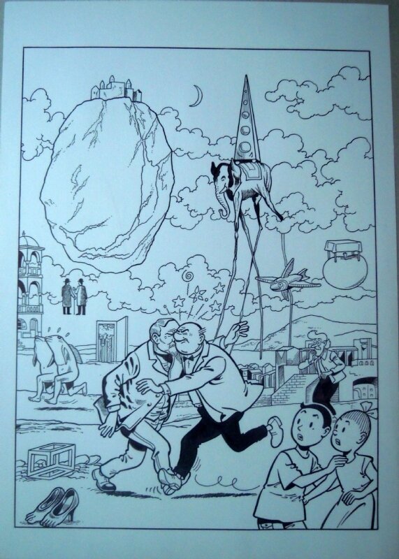 Marc Verhaegen, Suske en Wiske 278 De kunstkraker - Illustration originale