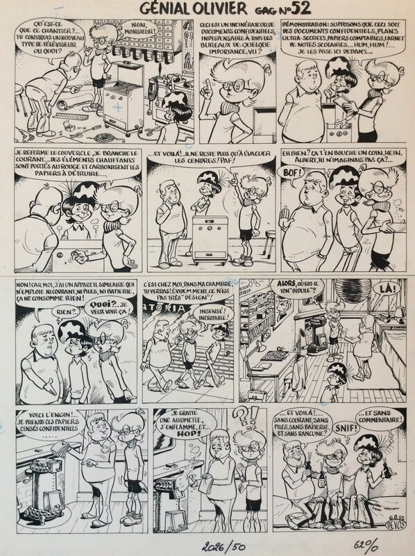 Génial Olivier by Jacques Devos - Comic Strip