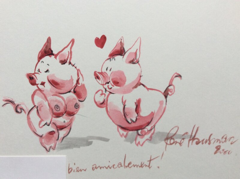 Cochons by René Hausman - Sketch