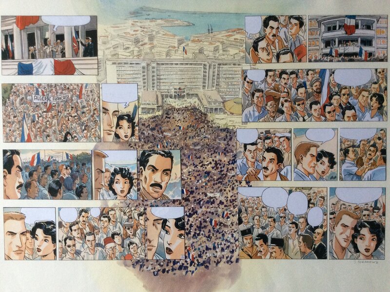 Jacques Ferrandez, 1958 - De Gaulle - Le discours du forum d'Alger - Carnets d'Orient - Comic Strip