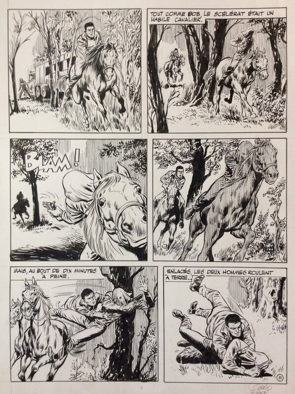 Bob Morane par Gérald Forton, Henri Vernes - Planche originale