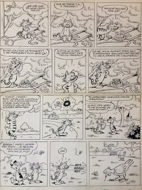 Mirliton par Raymond Macherot - Planche originale