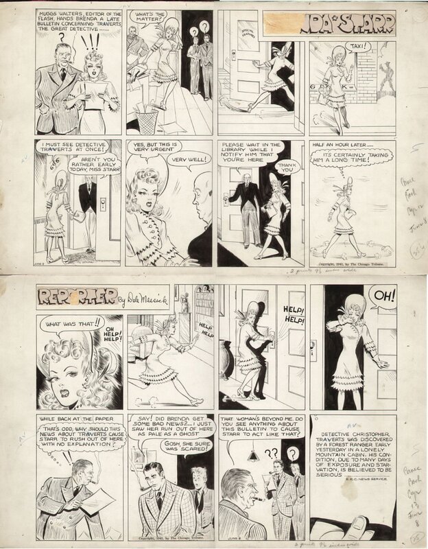 Brenda Star Sunday by Dale Messick - Planche originale