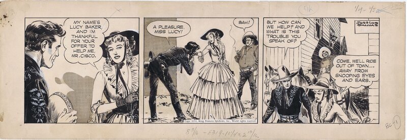 Cisco Kid by Jose Salinas - Planche originale