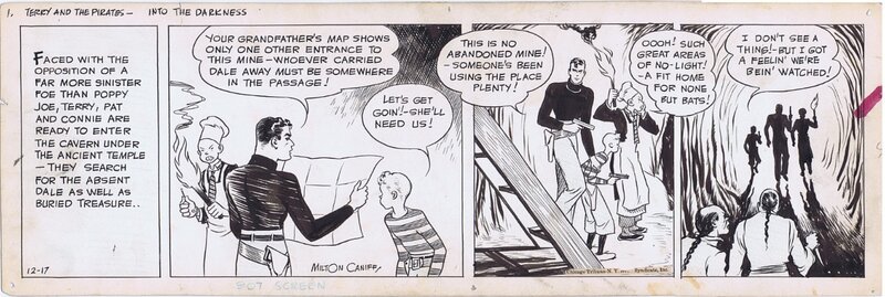 Terry and the Pirates Daily by Milton Caniff - Planche originale