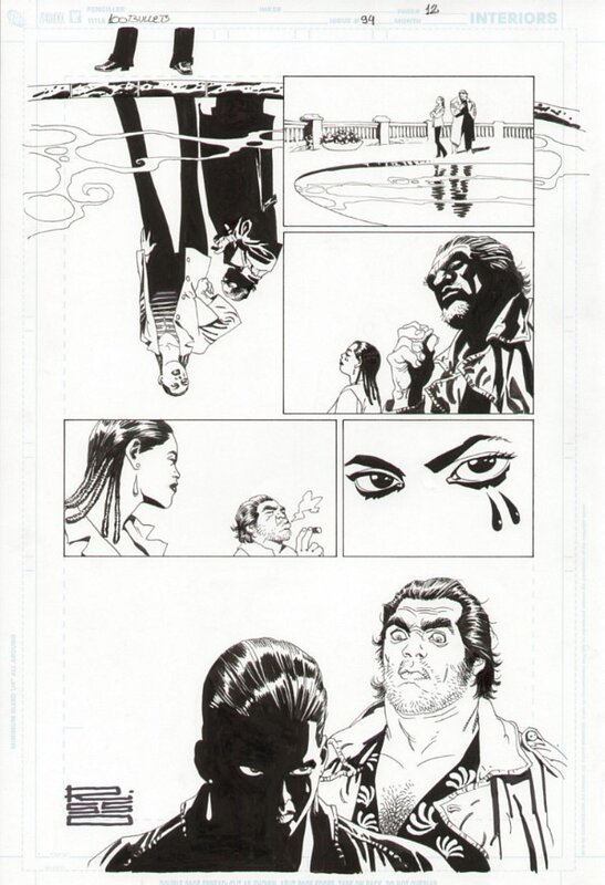 100 Bullets #94 page by Eduardo Risso - Planche originale