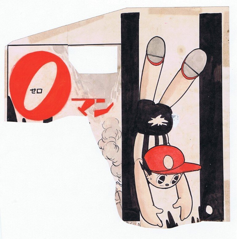 Zeroman by Osamu Tezuka - Illustration originale