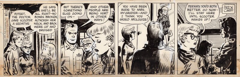 Milton Caniff, Steve Canyon 16/7/1958 - Comic Strip
