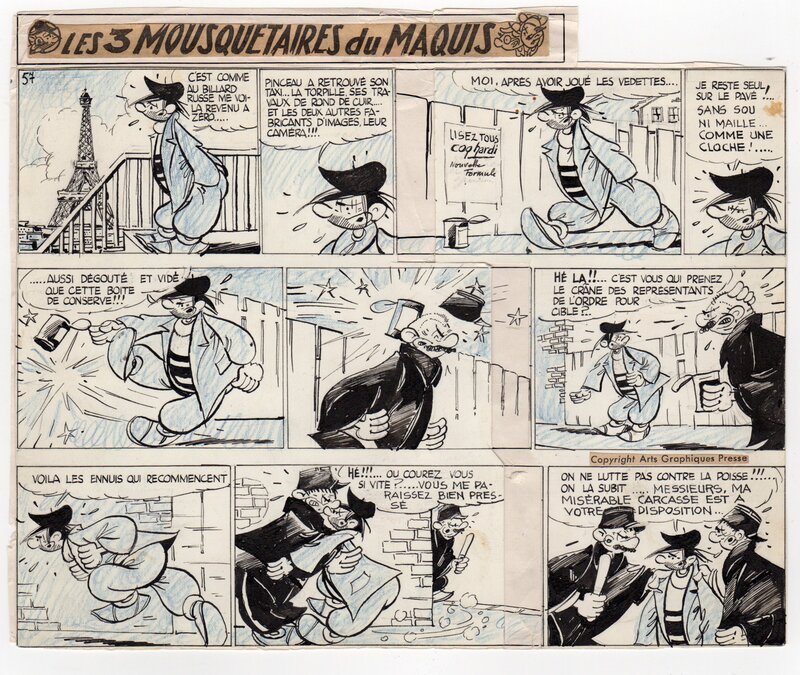 Marijac, Les 3 mousquetaires du maquis - Comic Strip