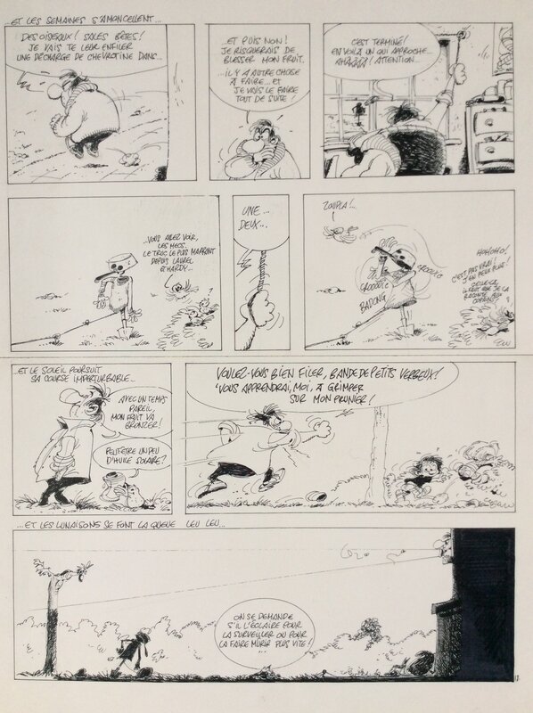 Arnest Ringard par Frédéric Jannin, André Franquin - Planche originale