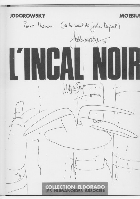 L'incal Noir by Moebius - Sketch