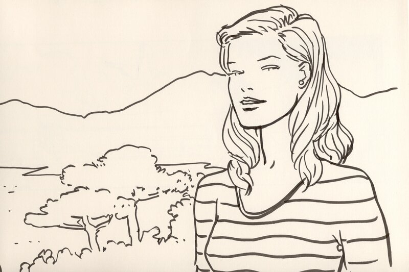 Fille. by Vittorio Giardino - Sketch