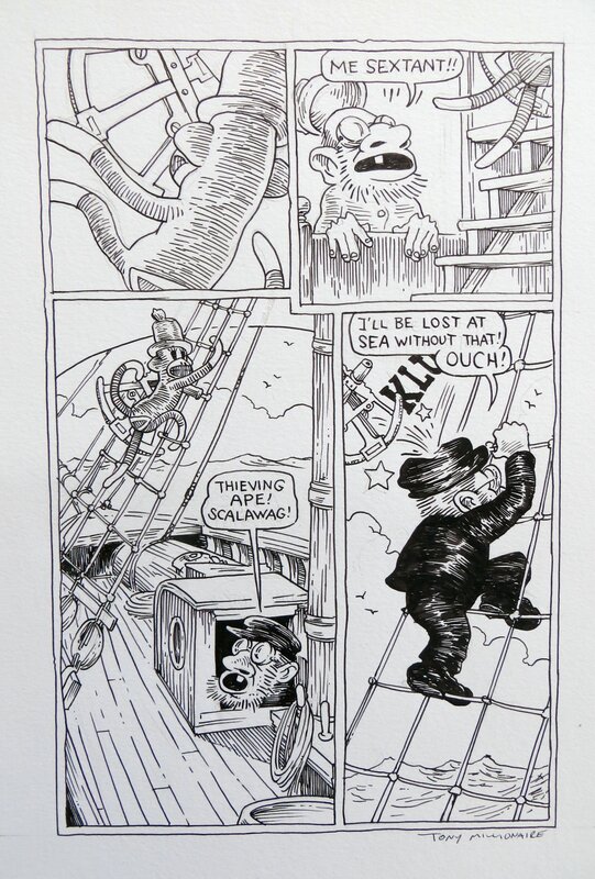 Sock Monkey by Tony Millionaire - Comic Strip