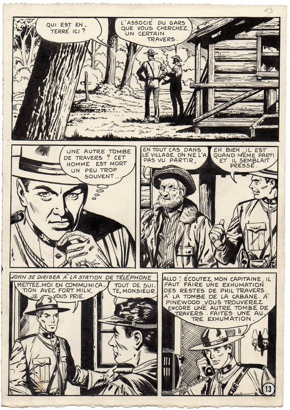 unknown, Rial le Loup, dessinateur inconnu, publié dans Hardy 48. - Comic Strip