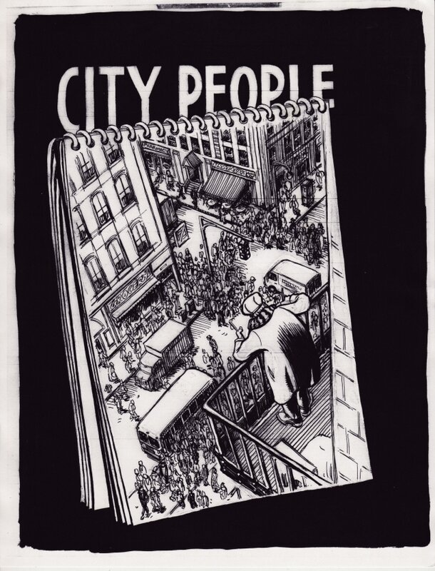 Cover - City people par Will Eisner, Peter Poplaski - Couverture originale