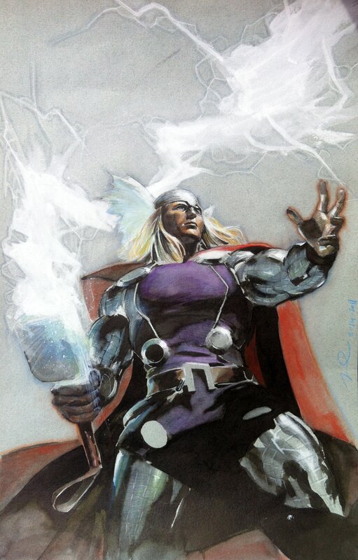 For sale - The mighty THOR by Gérald Parel - Original Illustration