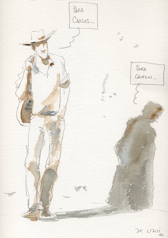 Javier De Isusi, L'ombre de Corto Maltese - Sketch
