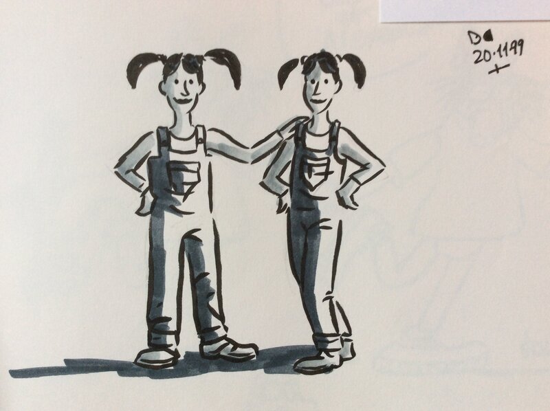 Bleues de travail by Dan Christensen - Sketch