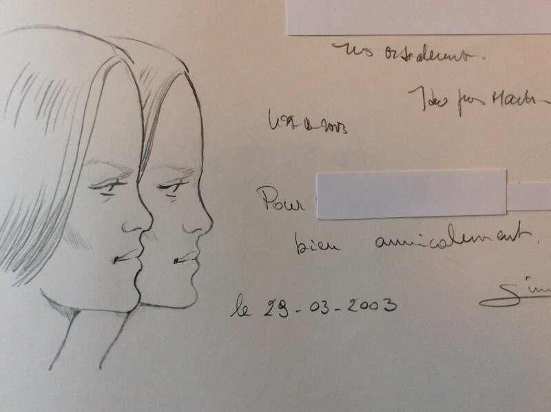Deux profils by Christophe Simon, Jacques Martin - Sketch
