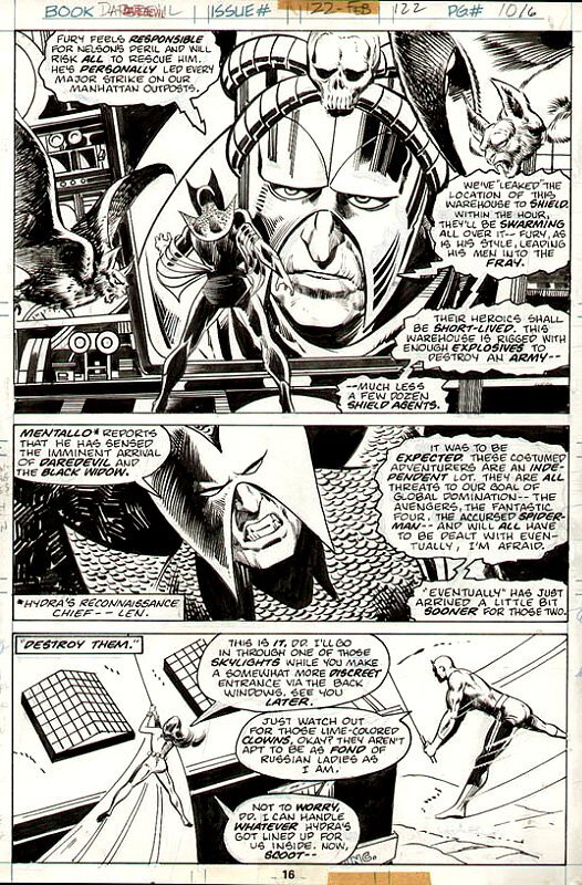 Dardevil #122 par Bob Brown, Vince Colletta - Planche originale