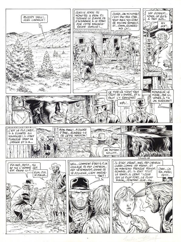 Yves Swolfs, Durango - Sans pitié Tome 13 - Planche 8 - Planche originale