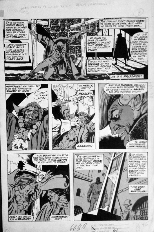 Dracula lives #6 par John Buscema, Pablo Marcos - Planche originale