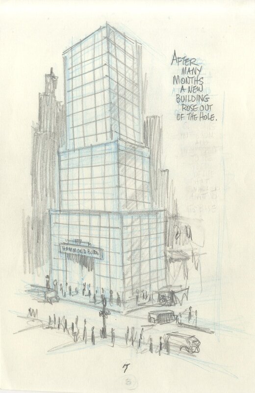 Will Eisner, Crayonné LE BUILDING - Original art