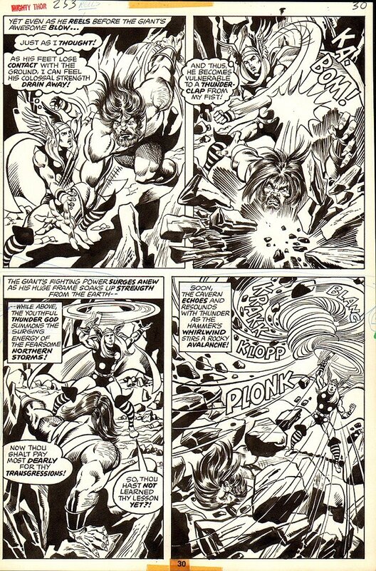 Mighty Thor # 253 par Pablo Marcos - Planche originale