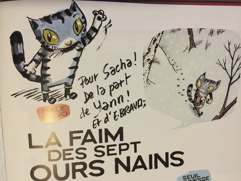 Le Chat par Émile Bravo - Dédicace