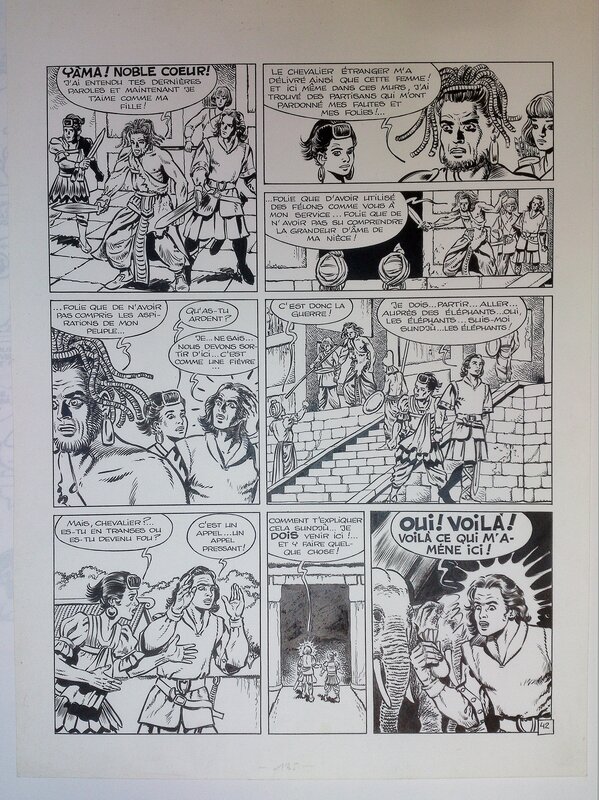 François Craenhals, Yama princesse d'Alampur - Comic Strip