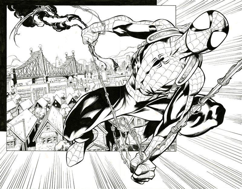 Mark Bagley, Brian Michael Bendis, Andy Lanning, Ultimate Spider-Man #157 p1-2 - Comic Strip