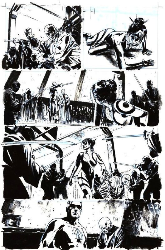 Michael Lark, Stefano Gaudiano, Ed Brubaker, Lark - Dardevil #500 - The Return of the King, pl. 34 - Planche originale