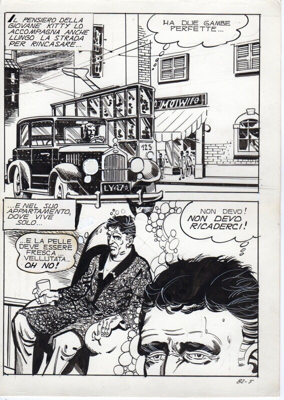 Luigi Sorgini, I morbosi vizi del professor Hammer, pl 5 - Terror n°81, Erregi, 1976 - Comic Strip