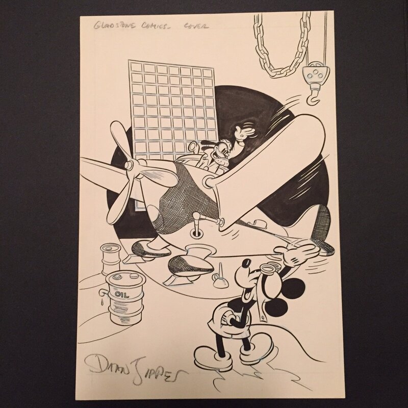 Daan Jippes, Mickey Mouse # 233 (1987), Gladstone - Original Cover