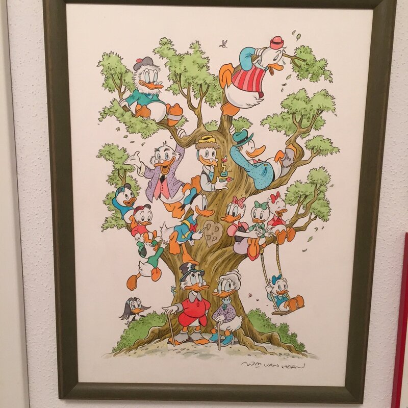 Duck Family Tree by William Van Horn - Original Illustration